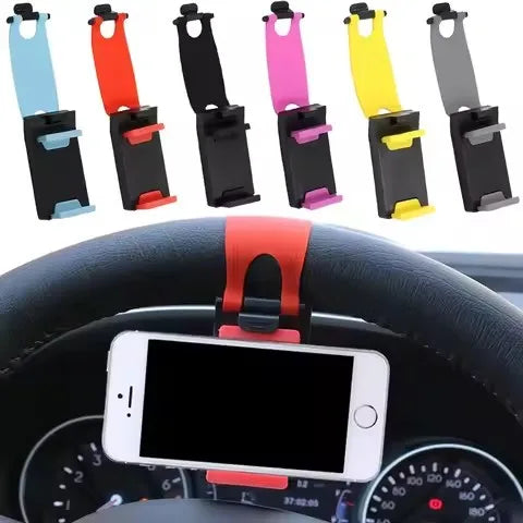 Universal Steering Wheel Car Phone Holder – Telescopic Clip Car Phone Holder P3