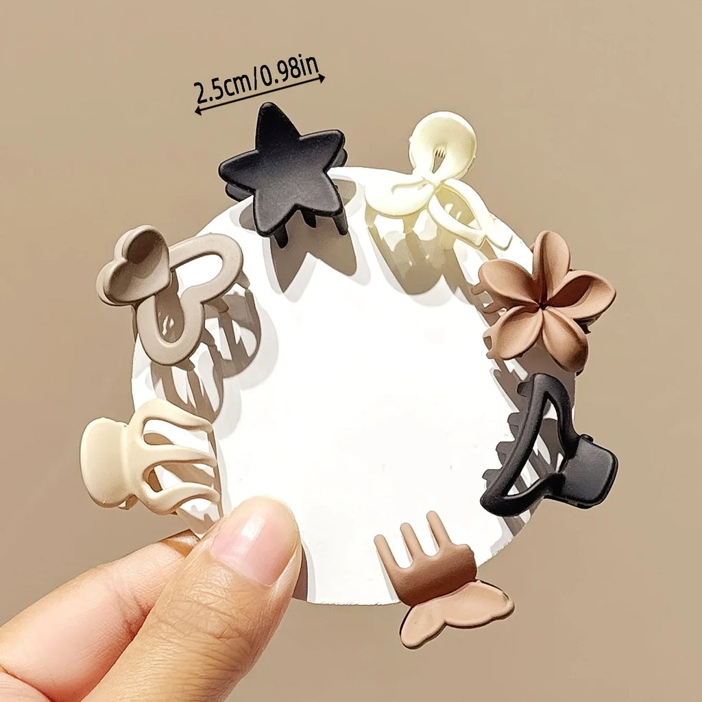 Beige Mini Hair Clips Mixed Pack – Cute Barrettes for Women Hair Clips Barrettes P3