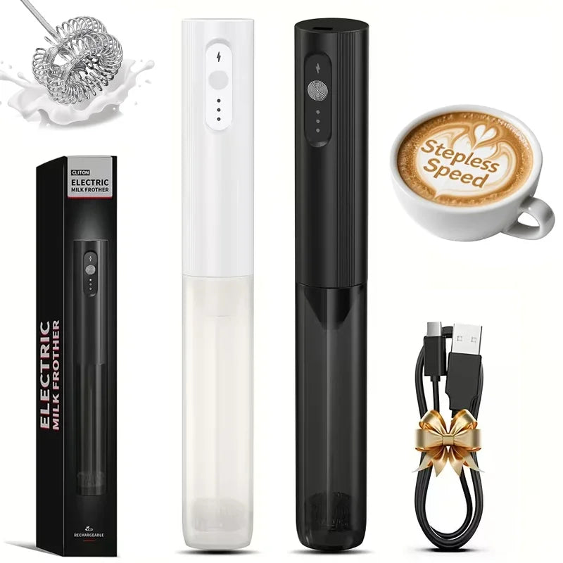 CLITON Electric Milk Frother – Handheld Coffee Whisk & Beater Electric Milk Frother P3