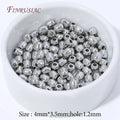 18K Gold Plated Oval Spacer Beads | DIY Jewelry Making 10/20/30Pcs Jewelry Spacer Beads P3 Rhodium Plated 20 pcs