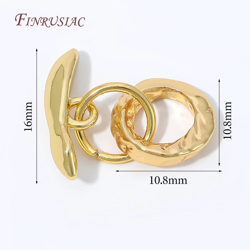 18K Gold Plated OT Toggle Clasp – DIY Jewelry Findings Jewelry Clasp Findings P3 18K Real Gold Plated 1 piece