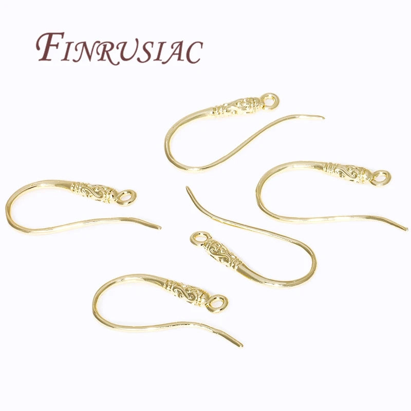 18K Gold Plated Ear Hook Wires – DIY Earring Findings Earring Findings P3