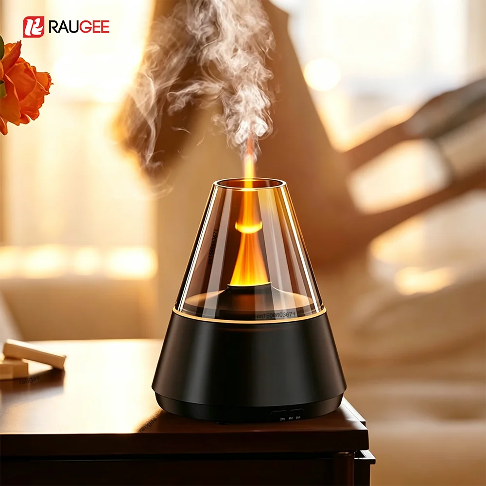 Flame Aroma Diffuser & Humidifier | USB Night Light 7 Colors Aroma Diffuser Humidifier P3