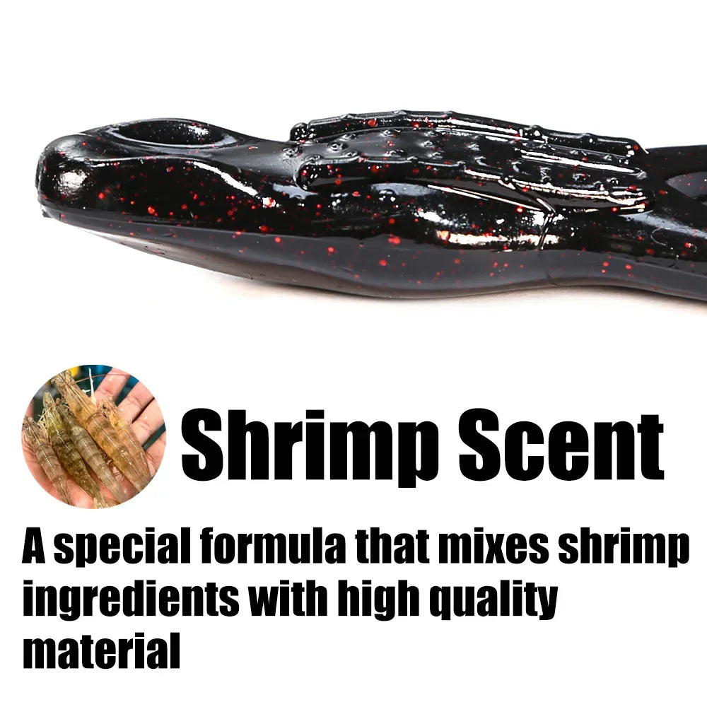 B&U 2-Pack Floating Frog Fishing Lure – Soft Silicone Swimbait Soft Fishing Lure P3