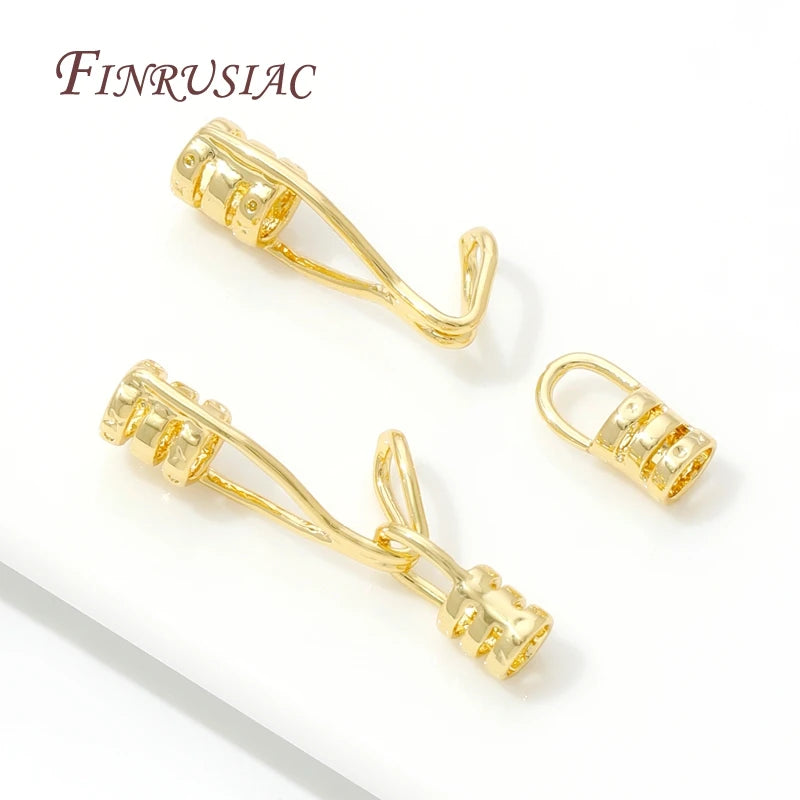 18K Gold Plated Bracelet Clasp | Pearl Lock Jewelry Connector Jewelry Clasp Finding P3