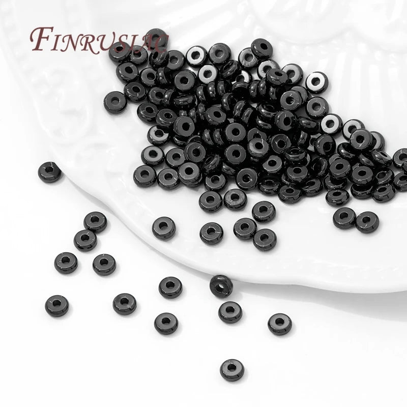 Black Plated Brass Spacer Beads 3mm 5mm – DIY Jewelry Findings Jewelry Spacer Beads P3