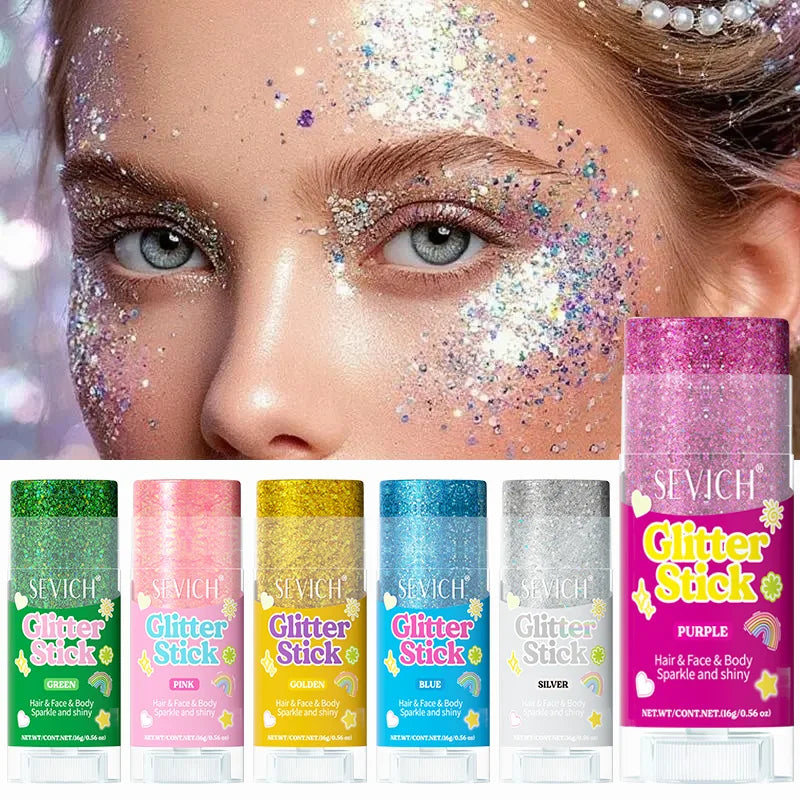 Glitter Shimmer Stick – Hair Face & Body Gel | Festival Party Body Glitter Stick P3