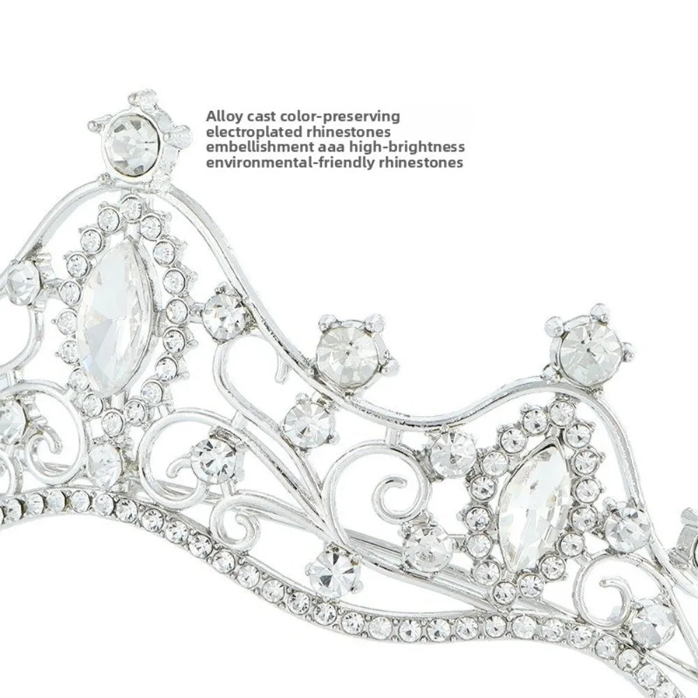 Rhinestone Crystal Tiara Crown Headband – Bridal & Party Crystal Crown Headband P3