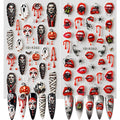Halloween 3D Nail Art Stickers – Ghost Pumpkin Mummy 2 Sheets Nail Art Stickers P3 2pcs 5D-K362-363