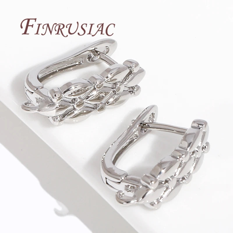 18K Gold Plated Brass Earring Hooks – DIY Jewelry Findings Earring Findings P3