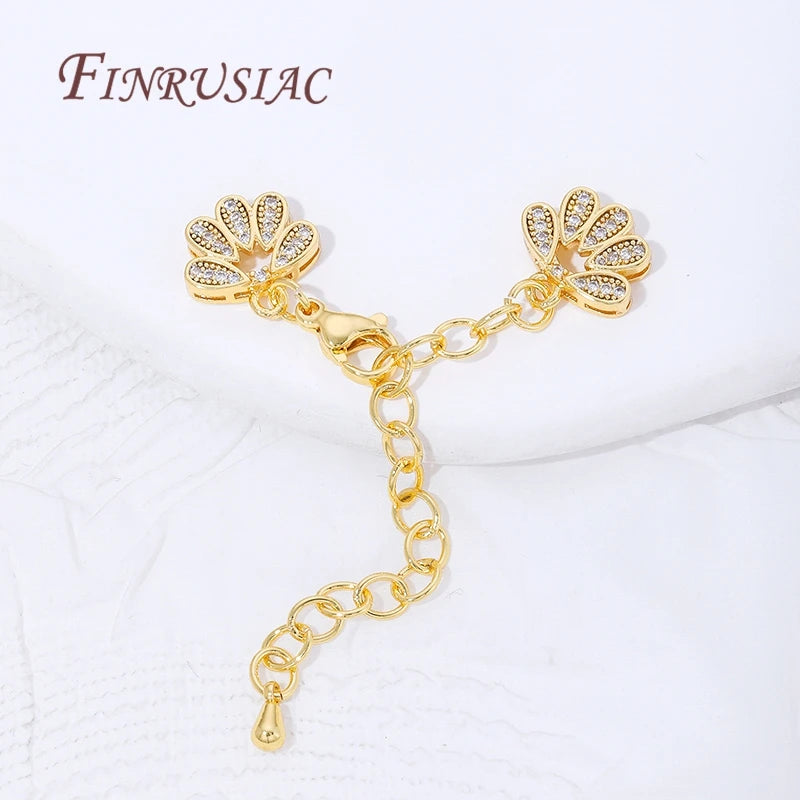 18K Gold Plated Extension Chains with Lobster Clasps | 1–3 Pcs Jewelry Making Finding P3