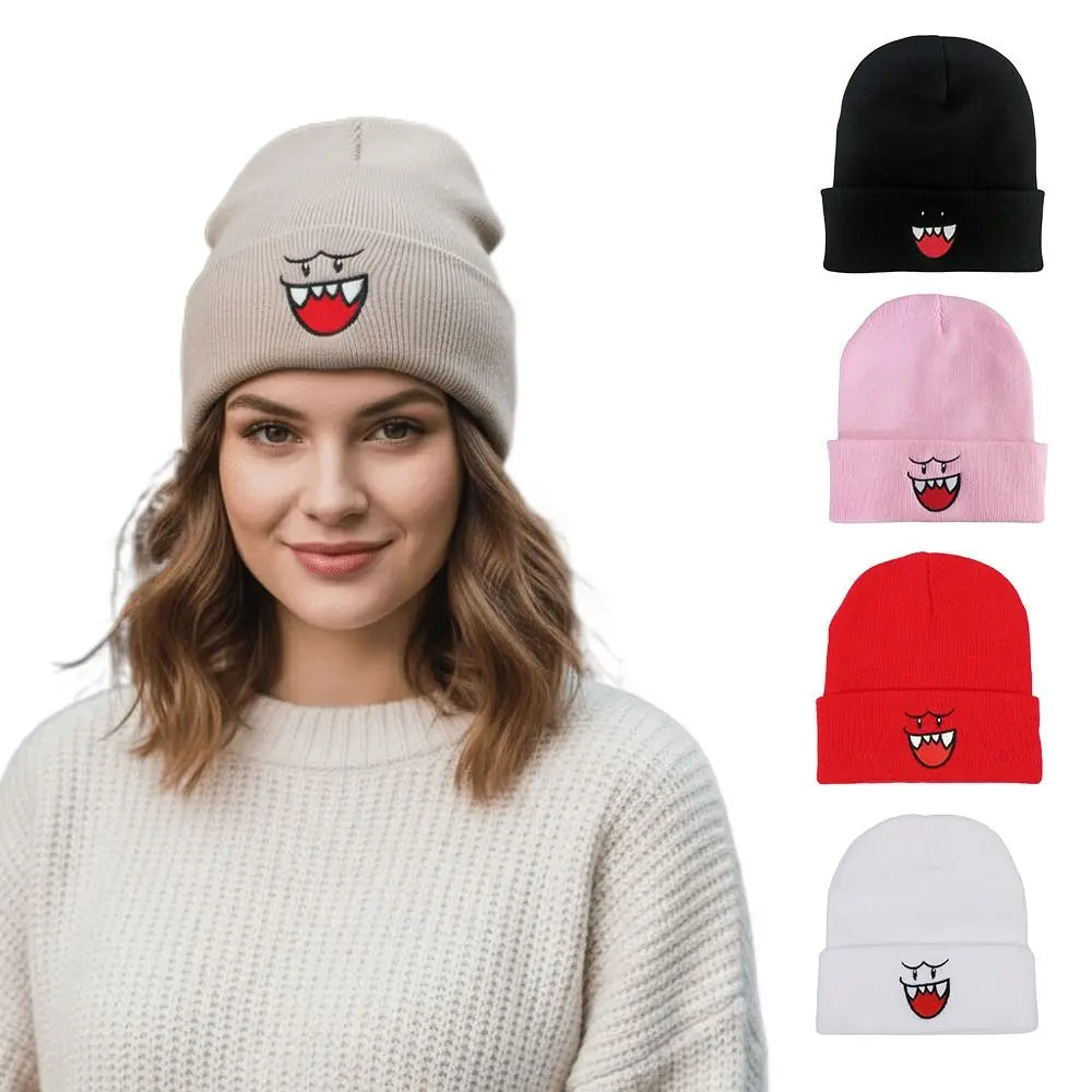 Kawaii Knit Beanie Hat – Warm Ear Cover for Women & Men Knit Beanie Hat P3