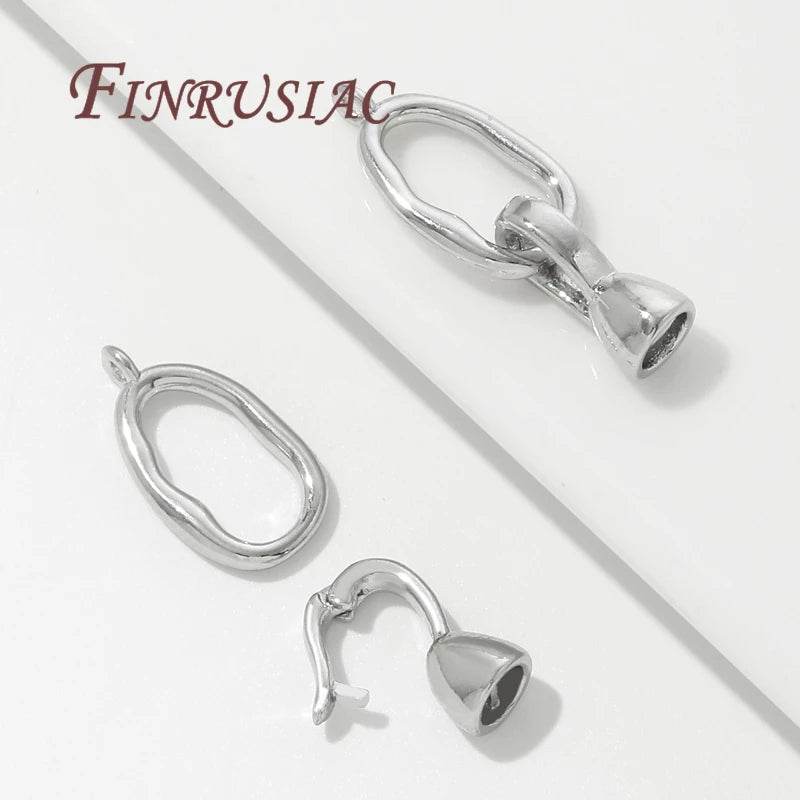 Rhodium Plated Jewelry Clasps – Bracelet & Necklace Connectors Jewelry Clasp Findings P3