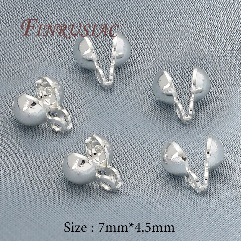 18K Gold Plated Crimp Beads & Cover Findings – DIY Jewelry Jewelry Findings P3 Silver Plated 20 pieces