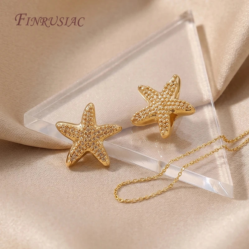 18K Gold Plated Starfish Spacer Beads | DIY Ocean Jewelry Jewelry Spacer Beads P3