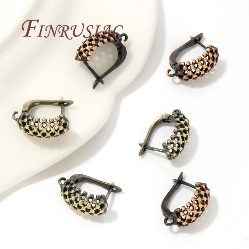 Antique Bronze Earring Hooks – Brass DIY Jewelry Making Findings Earring Hooks Findings P3