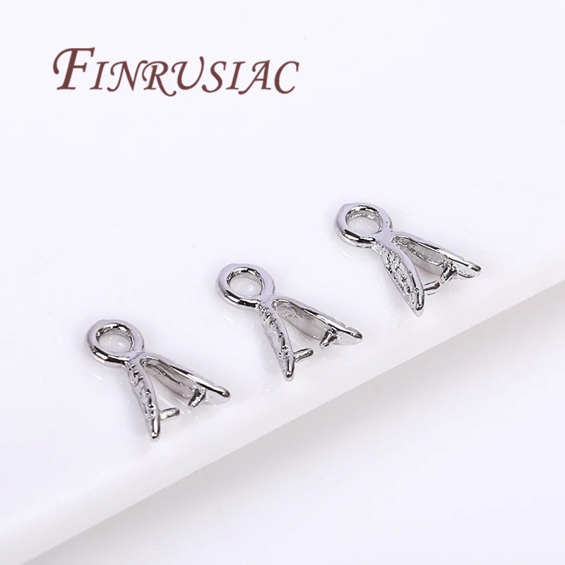 18K Gold Plated Pendant Bail Clasp Connectors – 5/10 Pcs Jewelry Bail Connectors P3