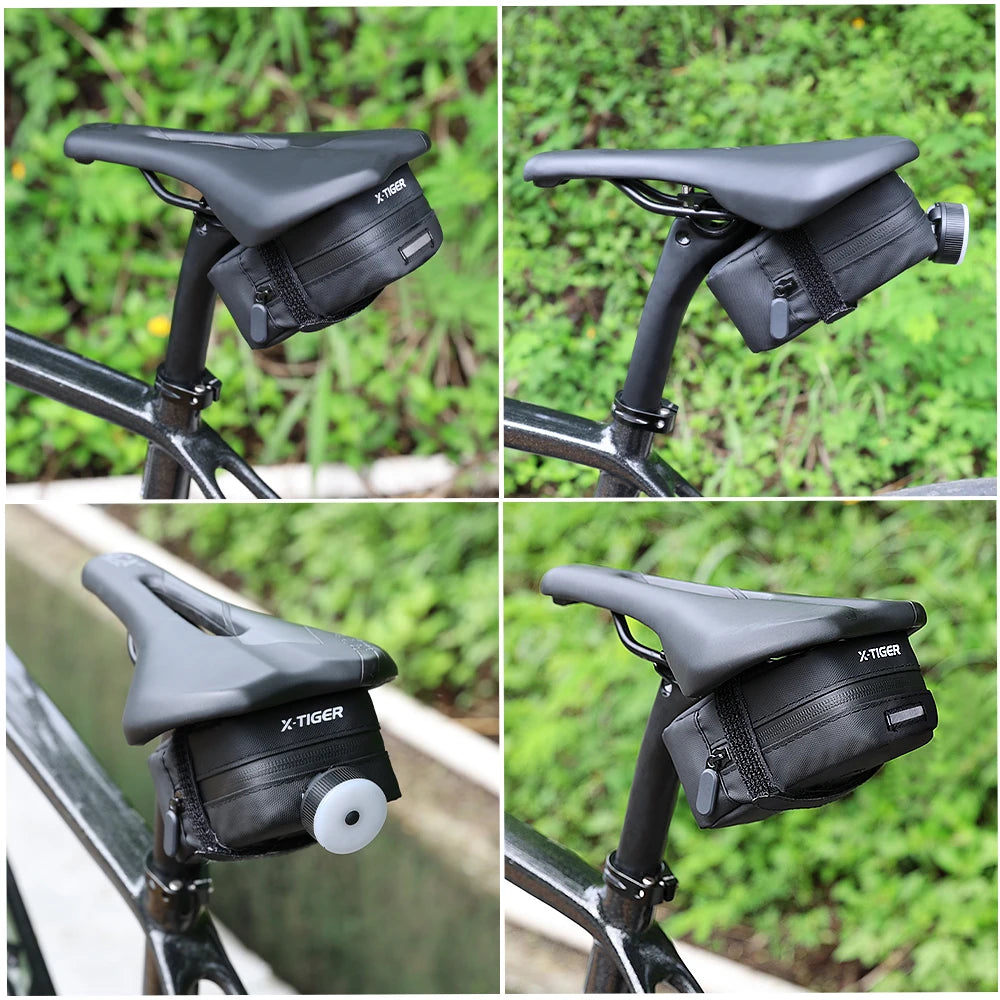 X-TIGER Waterproof Bike Saddle Bag | 0.7L Bicycle Tail Bag Bicycle Saddle Bag P3