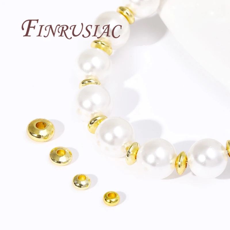18K Gold Plated Spacer Beads 3.5–6mm | DIY Jewelry Making Jewelry Spacer Beads P3