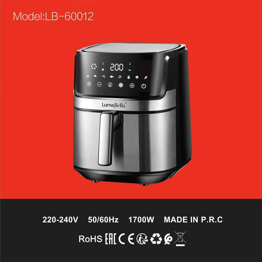 DUTRIEUX 9.5L Touch Screen Air Fryer | Large Capacity Black Air Fryer P3