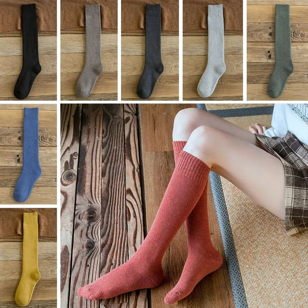 Women's Knee-High Thermal Winter Socks – Thick Cotton Calf Socks Knee-High Thermal Socks P3