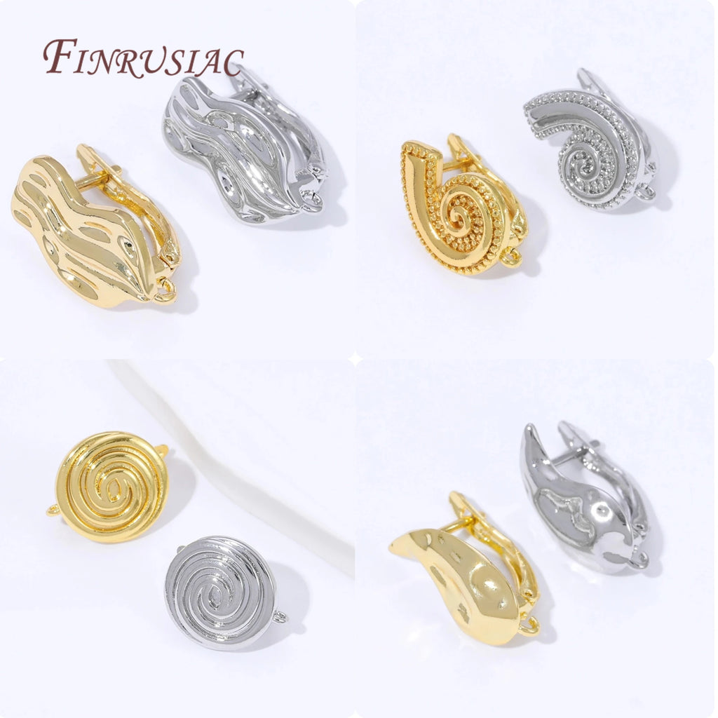 18K Gold Plated Leverback Earring Clasps & French Ear Hooks Earring Clasps Findings P3