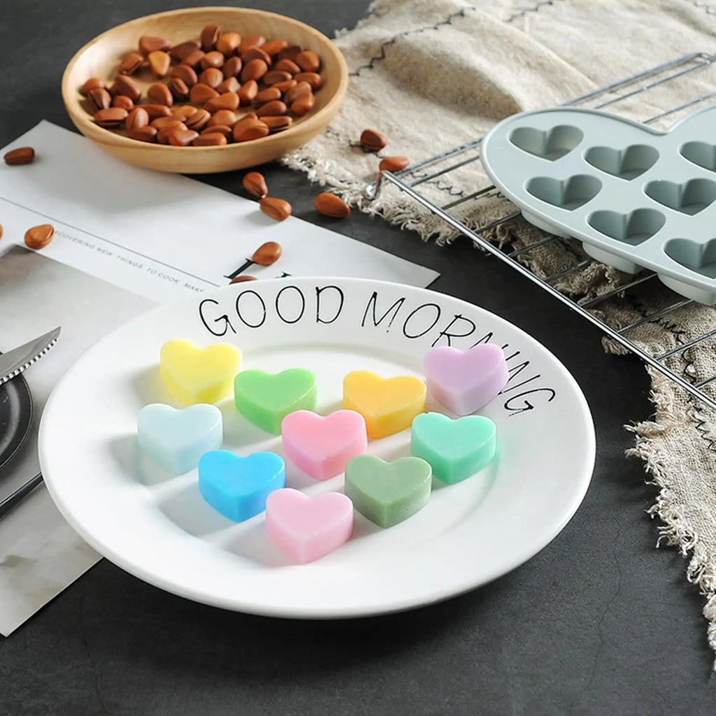 10-Grid Heart Silicone Chocolate Mold | Food Grade Baking Silicone Baking Mold P3