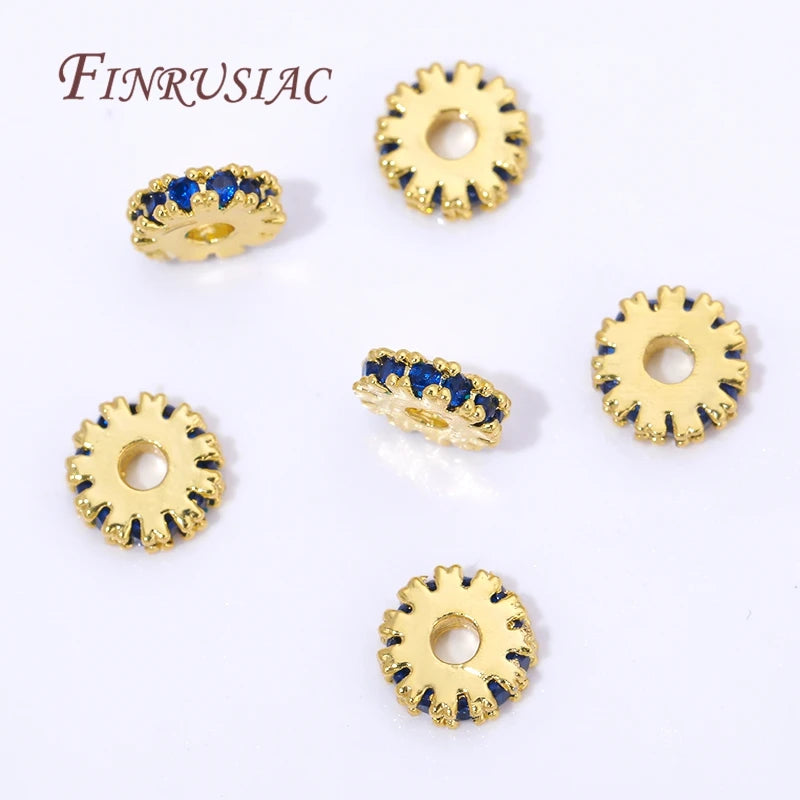 5mm 18K Gold Plated Brass Spacer Beads for Jewelry Making Jewelry Spacer Beads P3