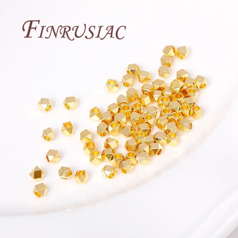 18K Gold Plated Brass Spacer Beads – DIY Jewelry Findings Jewelry Spacer Beads P3