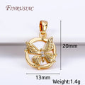 18K Gold Plated Butterfly Pendant Charm | DIY Jewelry Making Jewelry Pendant Charm P3 18K Real Gold Plated 1 Piece