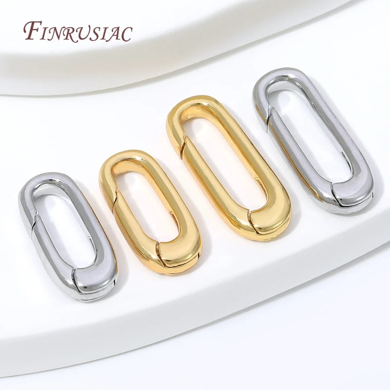 18K Gold Plated Spring Clasp – DIY Jewelry Lobster Findings Jewelry Findings P3
