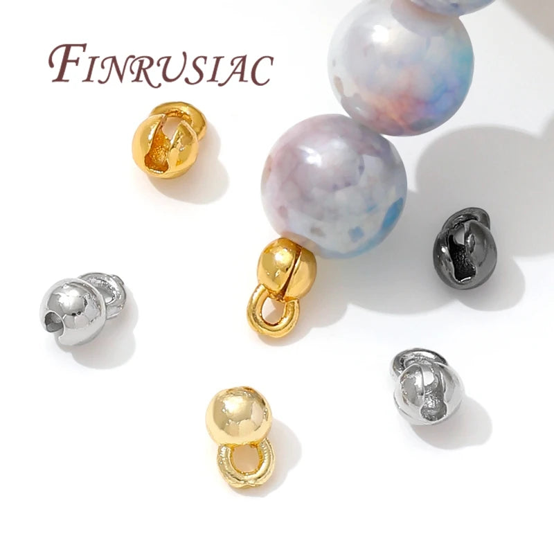 18K Gold Plated Crimp Beads & Cover Findings | DIY Jewelry Jewelry Findings P3