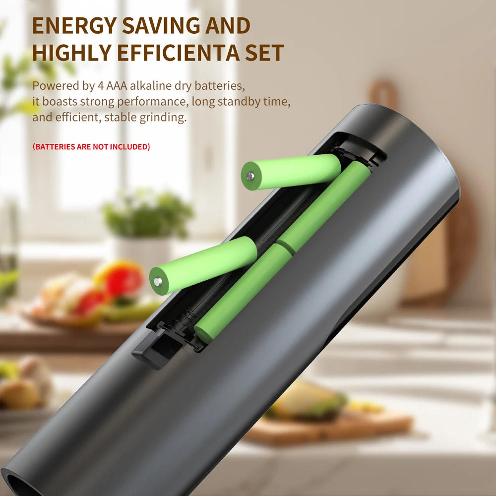 CLITON Electric Salt & Pepper Grinder Set with LED Light Electric Spice Grinder P3
