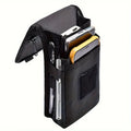 Men's 6.3" Oxford Fabric Belt Phone Pouch | iPhone Holster Phone Belt Pouch P3 Black