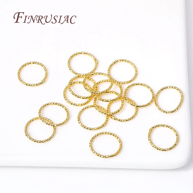 Gold Plated Round Twist Closed Jump Rings 6–12mm | FINRUSIAC Jewelry Findings P3