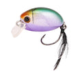 B&U Little Bug Crankbait Lure – Trout Perch Bass Fishing Crankbait Fishing Lure P3 purple white 1pc-3cm-4.6g