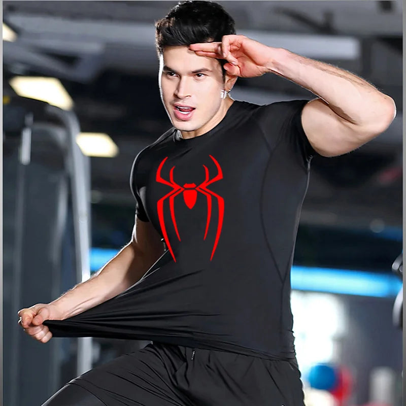 Men's Compression Superhero T-Shirt & Shorts Set – Quick-Dry Gym Men's Activewear Set P3