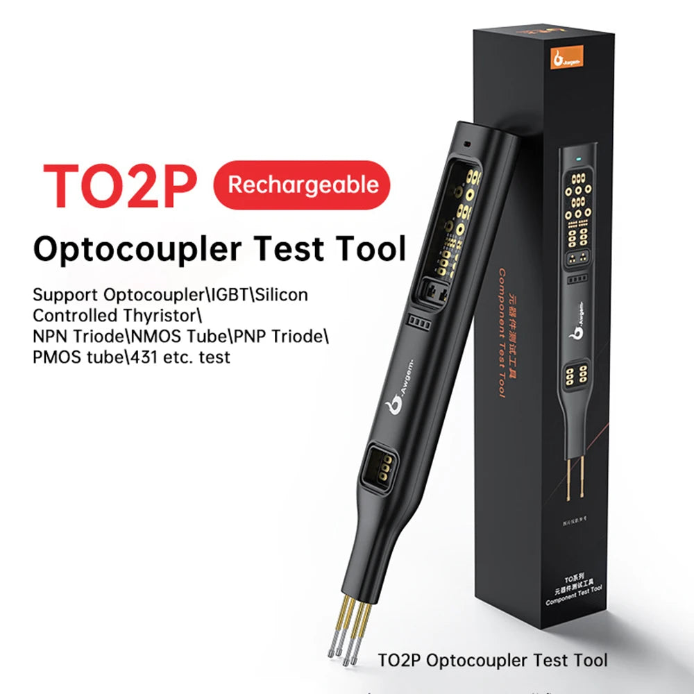 Gaqqee Optocoupler Transistor Tester – IGBT NMOS PMOS SCR Component Tester P3 rechargeable model