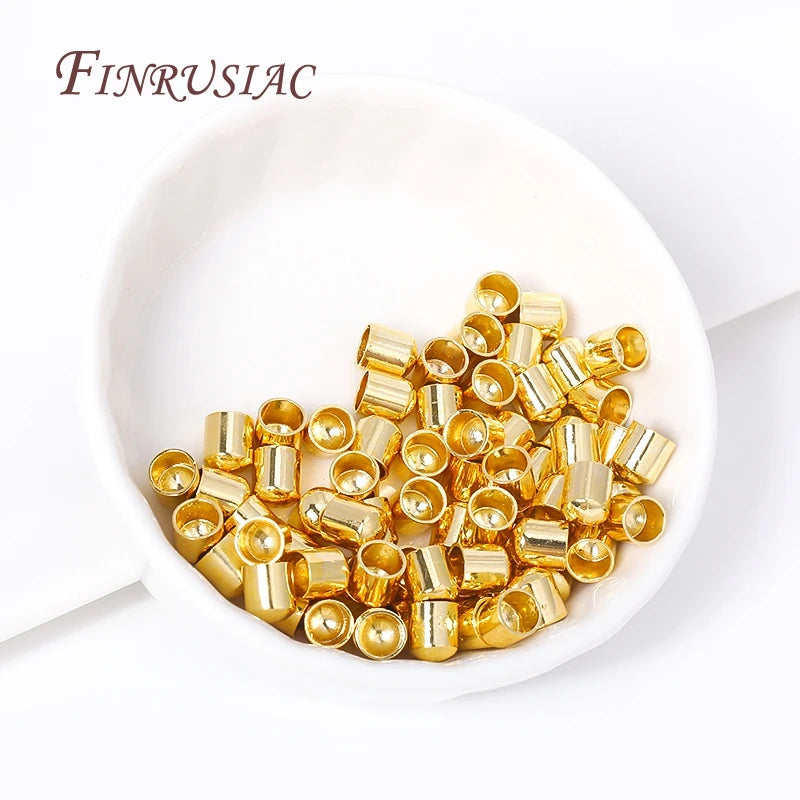 18K Gold Plated Leather Cord End Cap Clasp Findings – DIY Jewelry Findings P3