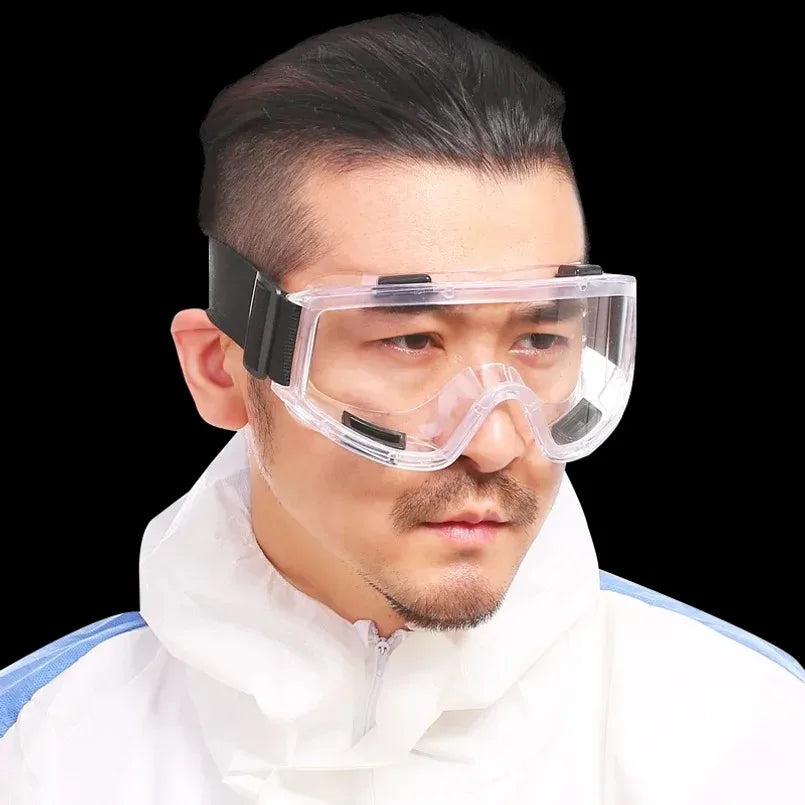 Adjustable Clear Safety Goggles – Splash, Dust & Sand Proof Safety Goggles P3