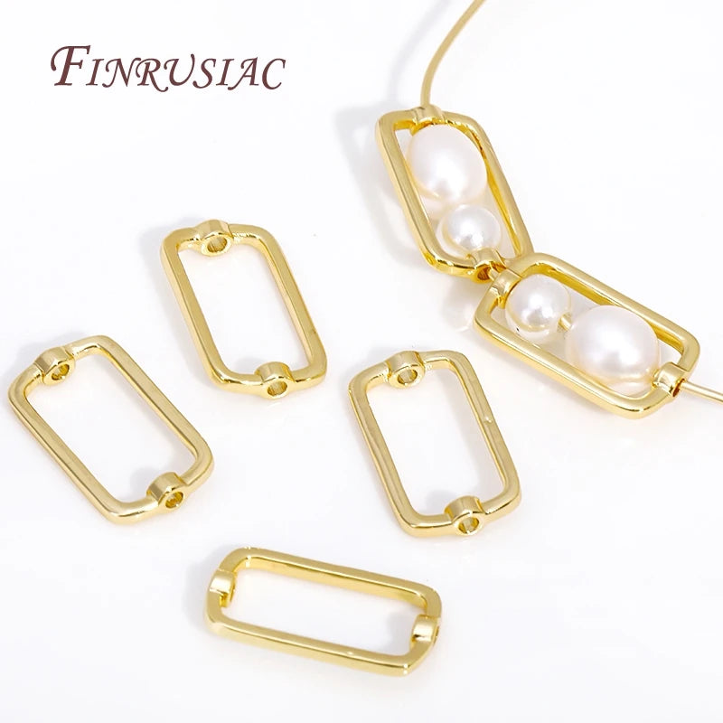 18K Gold Plated Oval Spacer Beads – DIY Jewelry Making Supplies Jewelry Spacer Beads P3