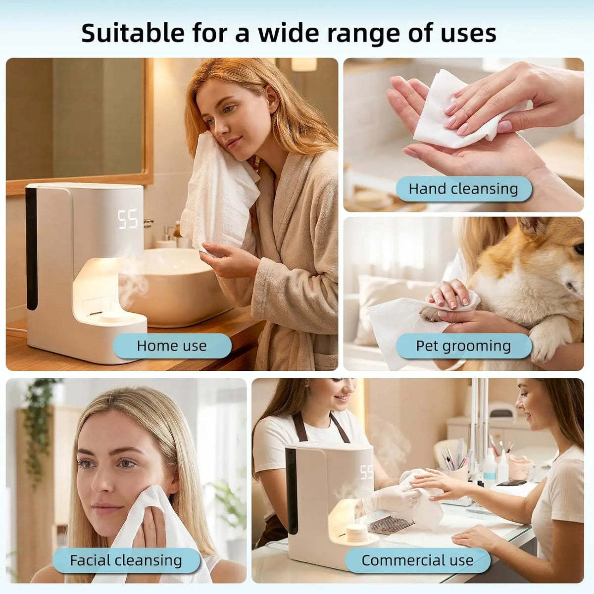 Smart Hot Towel Dispenser Machine | Salon Spa 20-Towel Heater Hot Towel Dispenser P3