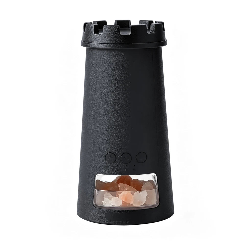 Raugee 5-in-1 Flame Essential Oil Diffuser & Salt Lamp Aromatherapy Diffuser P3 black