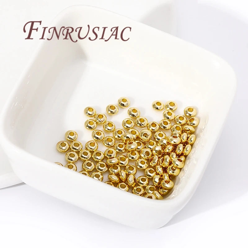 18K Gold Plated Spacer Beads 3.5–6mm | DIY Jewelry Making Jewelry Spacer Beads P3