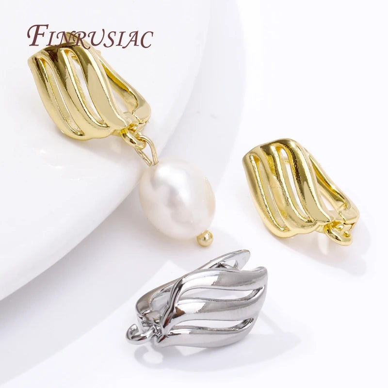 18K Gold Plated French Zircon Earring Hooks – DIY Findings Earring Hook Findings P3