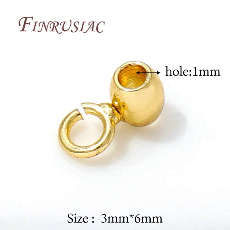18K Gold Plated Pendant Bail Connectors – DIY Jewelry Findings Jewelry Making Findings P3 18K Real Gold Plated 20 pieces