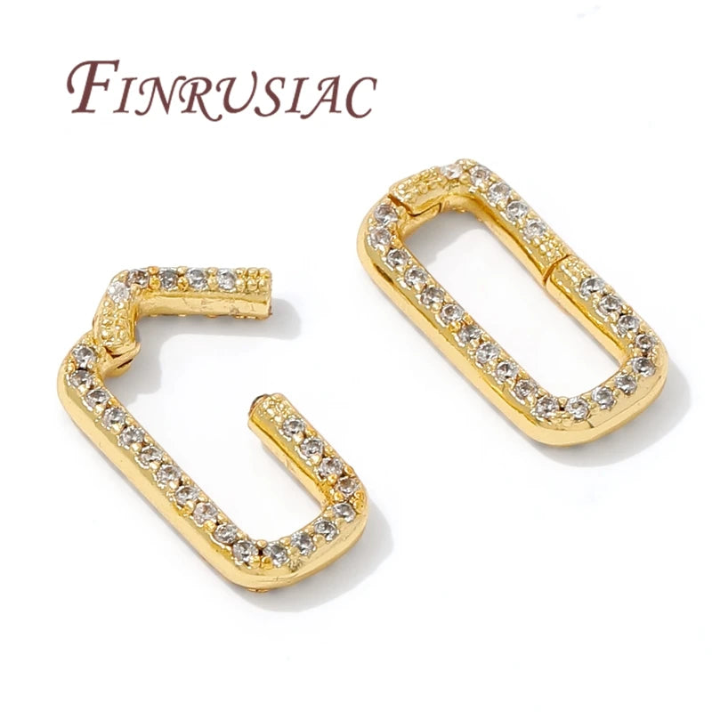 18K Gold Plated Spring Ring Clasps – Necklace & Bracelet Jewelry Clasps P3