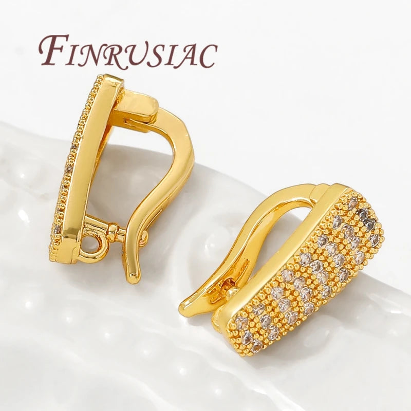 18K Gold Plated Bail Clasp – Brass Pendant Connector DIY Jewelry Jewelry Bail Connector P3