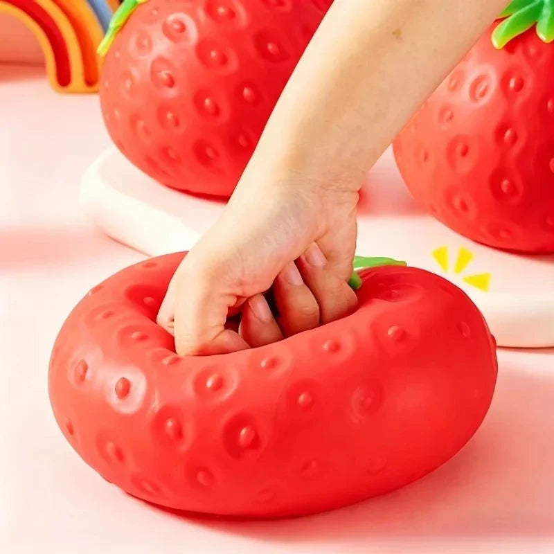 Giant Strawberry Squishy Toy – Slow Rising Fidget Squeeze Ball Fidget Squishy Toy P3