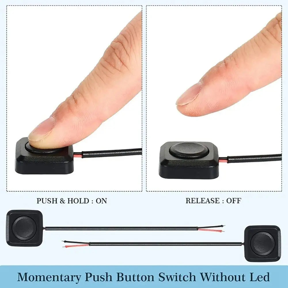 Momentary Push Button Switch 12V 24V Mini Surface Mount Push Button Switch P3 Default Title